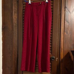 Ann Taylor Bold Red Dress Pants